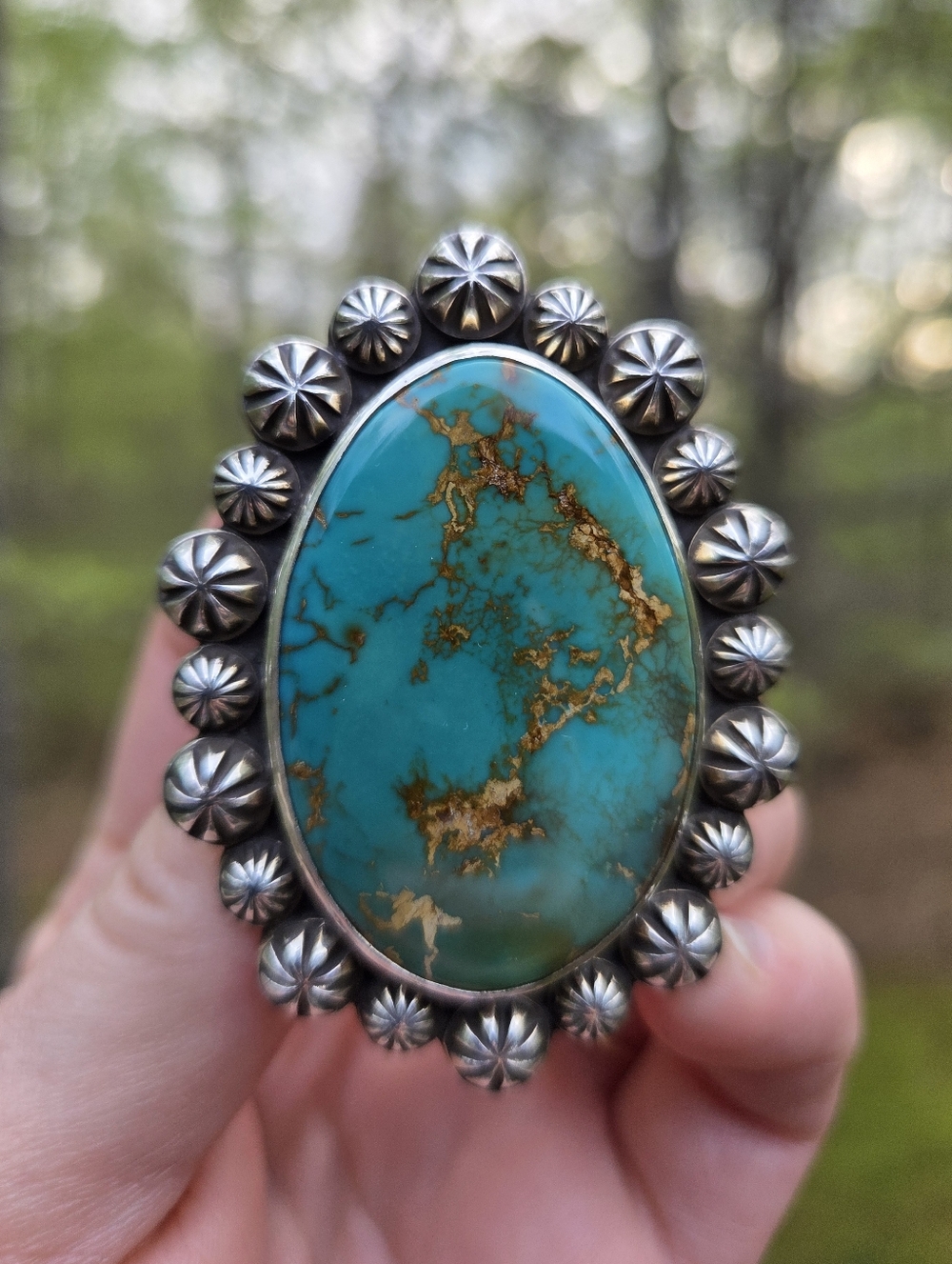 Montezuma Royston Turquoise Statement Ring